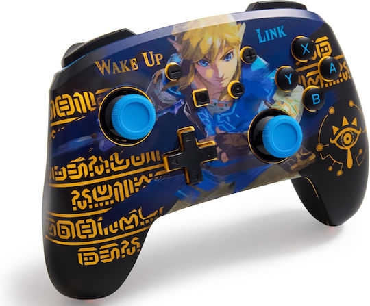 PowerA Lumectra Etched - Wake Up Link Wireless Gamepad pentru Switch Multicolor