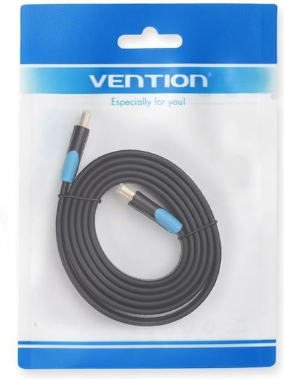 Vention HDMI 2.0 Flat Cablu HDMI de sex masculin - HDMI de sex masculin 1m Negru