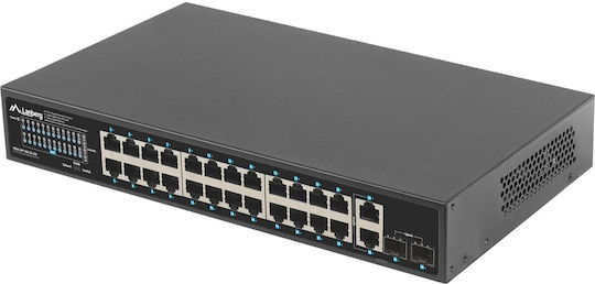 Tenda TEG1128P-24-410W Unmanaged PoE+ Switch with 26 Gigabit (1Gbps) Ethernet Ports and 2 SFP Ports