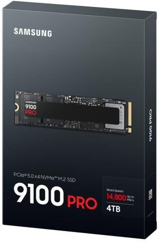 Samsung 9100 PRO SSD 4TB M.2 Type with PCI Express 5.0 Connection PS5 Compatible MZ-VAP4T0BW