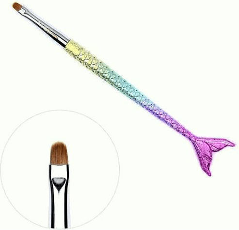 Σετ Πινέλων Gel Mermaid Rainbow 3τμχ No 4 / No 6 / No 8