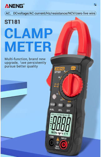 Aneng Clamp Meter Digital 400A AC with Test Leads ST181