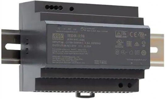 Mean Well HDR150-24 DIN Rail Power Supply 6.25A/24V/150W