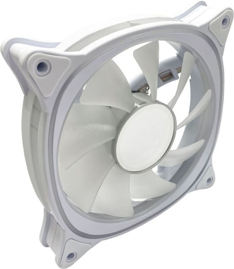 LC-Power Lc-cf-120-argb-kit-w Case Fan 120mm with ARGB Lighting and Connection 6-Pin 3pcs White