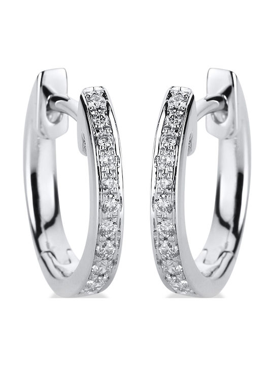 Diamond Group Ohrringe aus White Gold mit Diamant Diamond Group Ohrringe aus White Gold mit Diamant
