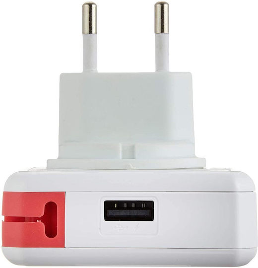 Allocacoc USB-Hub 4 Anschlüsse USB 2.0 mit USB-A Anschluss Weiß