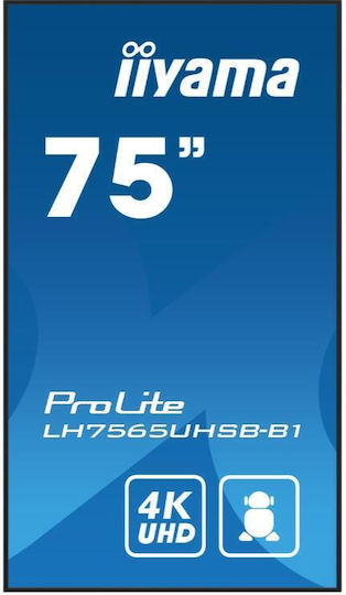 Iiyama LH7565UHSB-B1 Public Display LCD IPS 4K UHD 75"