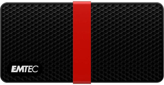 Emtec X200 Portable USB 3.1 / USB-C Externe SSD 128GB 2.5" Rot