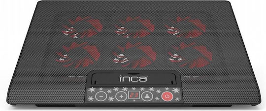 Inca INC-601GMS Cooling Pad for Laptop up to 17" with 6 Fans and Lighting