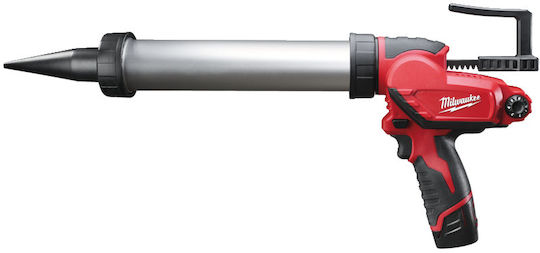Milwaukee M12 Pcg/400a201b Πιστόλι Σιλικόνης Μπαταρίας 12V 1x2Ah