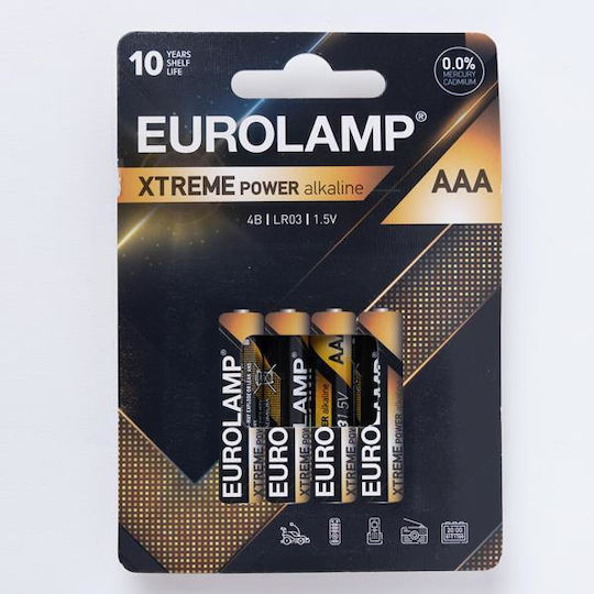 Eurolamp Extreme Alkaline Batteries AAA 1.5V 4pcs 147-24120