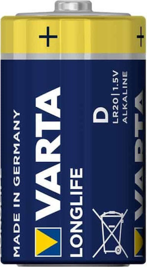 Varta Longlife Αλκαλικές Μπαταρίες D 1.5V 2τμχ