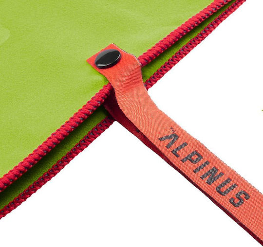 Alpinus Πετσέτα Microfiber Προσώπου Πράσινη 100x50εκ.