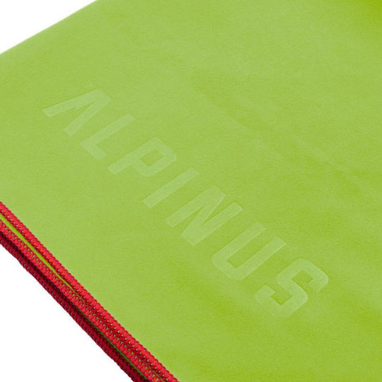 Alpinus Πετσέτα Microfiber Προσώπου Πράσινη 100x50εκ.