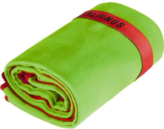Alpinus Πετσέτα Microfiber Προσώπου Πράσινη 100x50εκ.