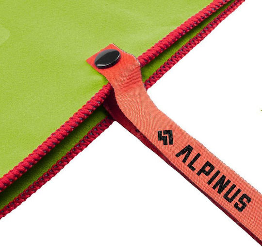 Alpinus Πετσέτα Microfiber Προσώπου Πράσινη 100x50εκ.