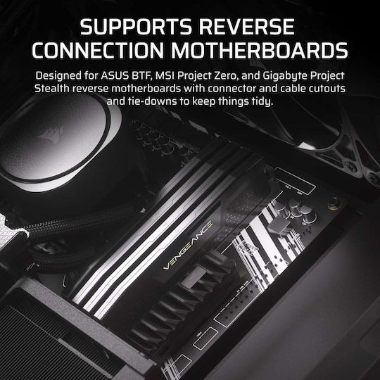 Corsair Frame 4000D RS Gaming Midi-Turm Computergehäuse mit RGB-Beleuchtung Schwarz