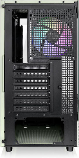 Thermaltake View 270 Plus TG ARGB Gaming Middle Tower Carcasă Calculator cu Fereastră Laterală Matcha verde