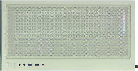 Thermaltake View 270 Plus TG ARGB Gaming Middle Tower Carcasă Calculator cu Fereastră Laterală Matcha verde