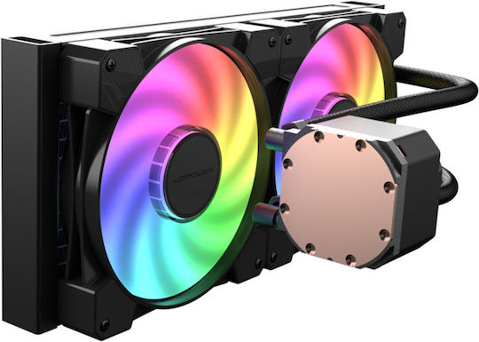 LC-Power Jet Flow Sisteme De Răcire Cu Apă AIO CPU Cu 2 Ventilatoare 140mm Și Iluminare ARGB