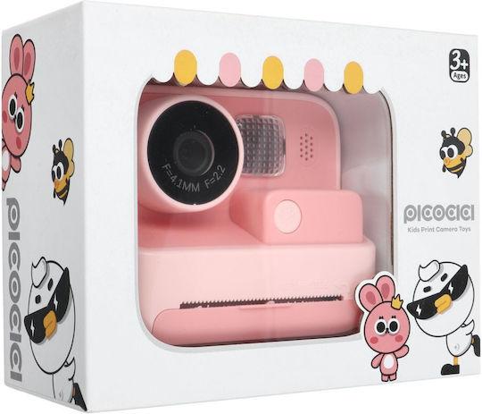 Picocici K27 Παιδική Φωτογραφική Μηχανή 26MP Full HD (1080p) με Θερμική Εκτύπωση Ροζ