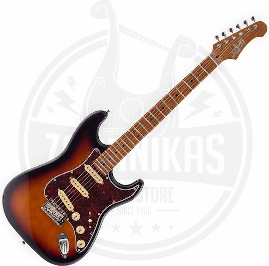 Jet Guitars JS300 Ηλεκτρική Κιθάρα ST Style με SSS Διάταξη Μαγνητών Sunburst