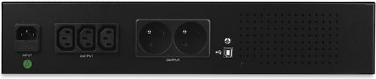 Volt Polska UPS Line-Interactive 850VA 480W με 5 Πρίζες