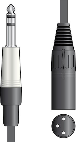 Chord Cable XLR male - XLR male Μαύρο 6m (S6J-XM600)