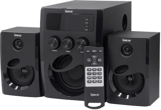 Difuzoare Fără Fir Difuzoare de Calculator 2.1 cu Bluetooth și Putere 20W în Negru Culoare