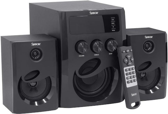 Difuzoare Fără Fir Difuzoare de Calculator 2.1 cu Bluetooth și Putere 20W în Negru Culoare