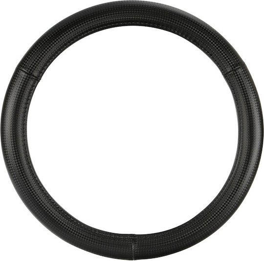 Lampa Car Steering Wheel Cover with Diameter 35-37cm made of Leatherette Black