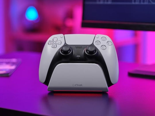 GXT 255W Βάση Φόρτισης για 1 χειριστήριο PS5 Λευκή