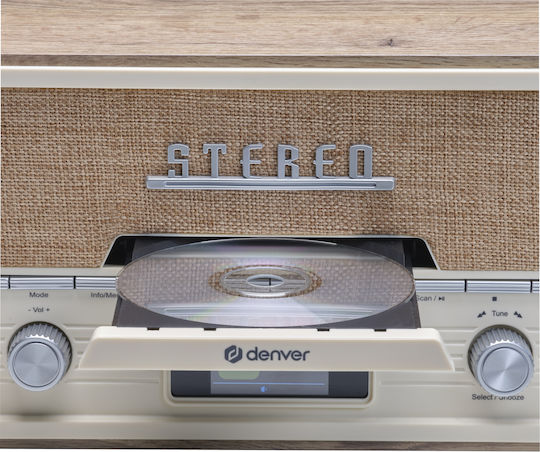 Denver MDA-525LW Retro DAB mit Bluetooth Braun