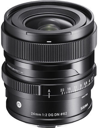 Sigma Full Frame Camera Lens 24mm f/2 DG DN I Contemporary Wide Angle for Sony E Mount Black