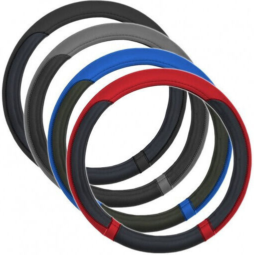 Autoline Car Steering Wheel Cover Moxi with Diameter 38cm Synthetic Black