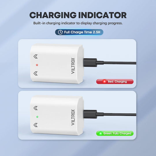 Viltrox Compatible Battery Sony Np-fz100 USB-C Charging Port