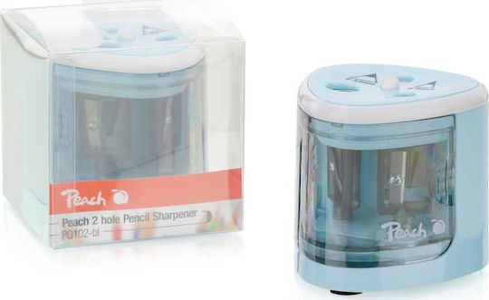 Peach Double Sharpener Blue Barrel 1pcs