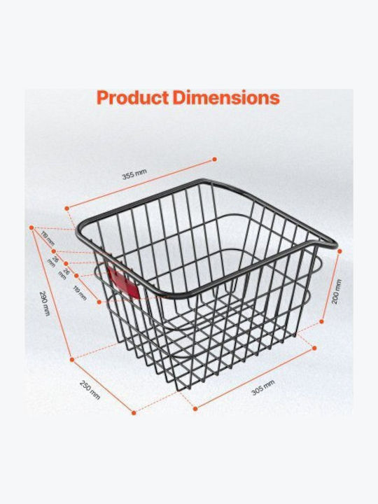 Vevor CKHXJSSZWNCBXWH3VV0 Bicycle Basket Orange