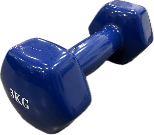 MDS Hexagon Vinyl Dumbbell 1 x 3kg