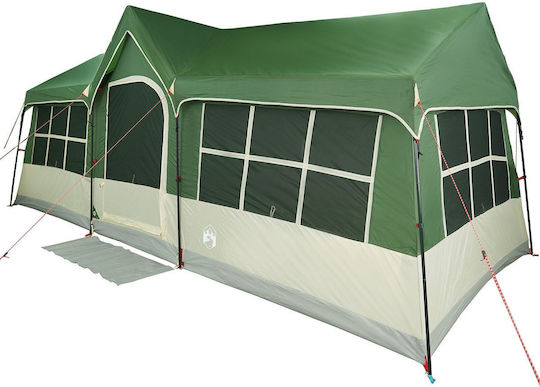 vidaXL Green Camping Tent for 12 People 622x295x238cm