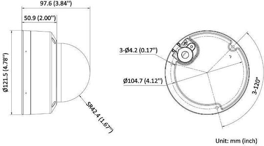 Hikvision DS-2CD2163G2-LIS2U(2.8mm) IP Überwachungskamera Full HD+ 6MP Wasserdicht mit Zwei-Wege-Kommunikation und Objektiv 2.8mm