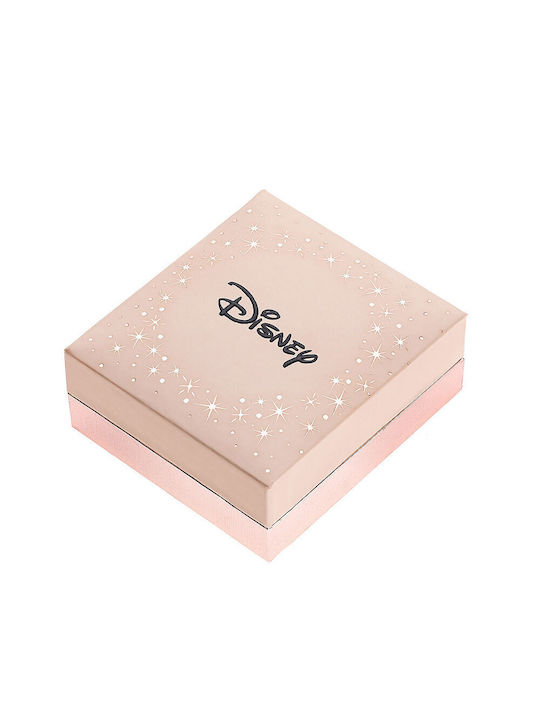 Disney Επιχρυσωμένα Παιδικά Σκουλαρίκια Καρφωτά με Πέτρες από Ατσάλι