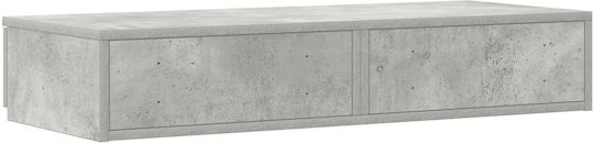 vidaXL Concrete Bed Drawer for Bed / Grey Concrete Table 100x36.5x16.5cm