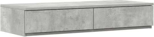 vidaXL Concrete Bed Drawer for Bed / Grey Concrete Table 100x36.5x16.5cm