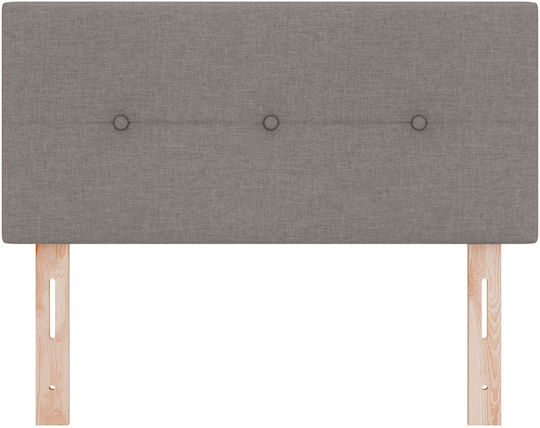 vidaXL Bett Kopfteil aus Stoff Taupe 100x7x88cm
