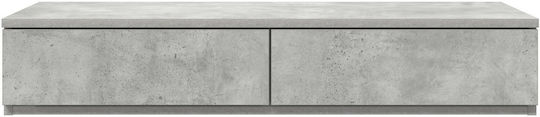 vidaXL Concrete Bed Drawer for Bed / Grey Concrete Table 100x36.5x16.5cm
