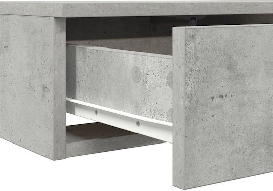 vidaXL Concrete Bed Drawer for Bed / Grey Concrete Table 100x36.5x16.5cm