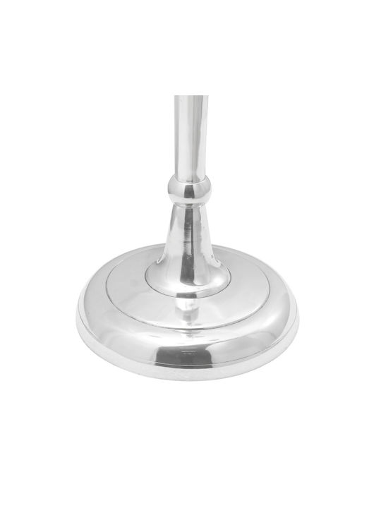 vidaXL Κηροπήγιο Αλουμινίου σε Ασημί Χρώμα 32x79.5εκ.