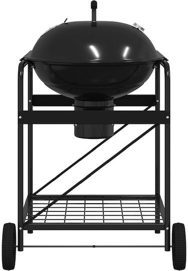 vidaXL Portable Charcoal Grill with Lid 113cmx96cm