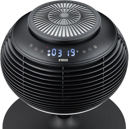 N'Oveen Pedestal Fan 20W With Remote Control Black